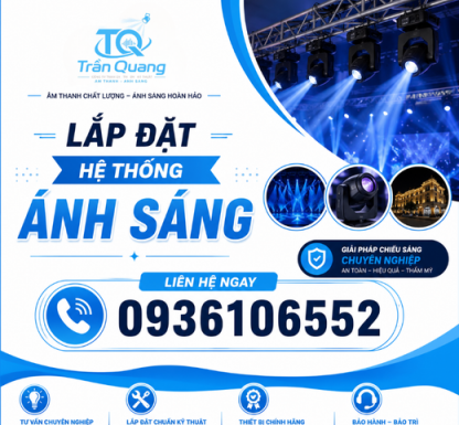 Lắp đặt hệ thống ánh sáng
